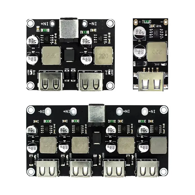 1~50Pcs DC Buck Module QC2.0 QC3.0 Fast Charging USB Mobile Phone Charging Board Supports For Apple Huawei FCP