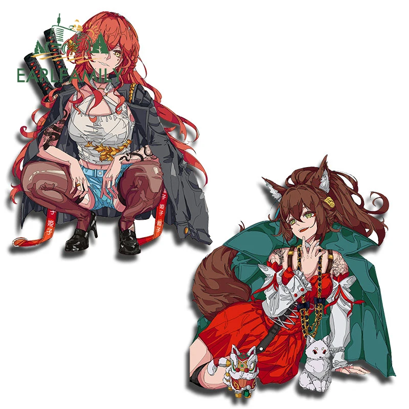 Earl family 13cm für Himeko Tingyun Honkai Star Rail Tropf Tatto Auto Aufkleber modische Persönlichkeit Aufkleber Autozubehör Vinyl