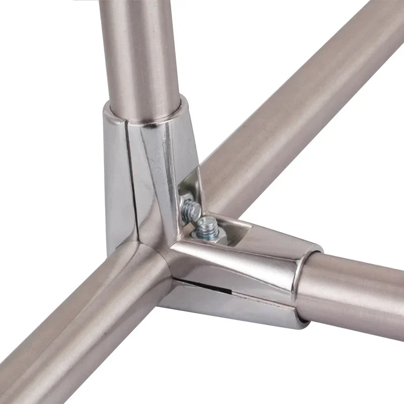 OD 25mm Round Tube Pipe Joint Connector Fixed Parts Landing Airing Rack Single Rod Round Pipe Rack Joint Aluminum Alloy electrop