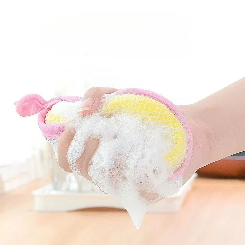 5/10Pcs Double Side Dishwashing Sponge Dish Washing Brush Pan Pot Dish Wash Sponges Household Cleaning Kitchen Tools