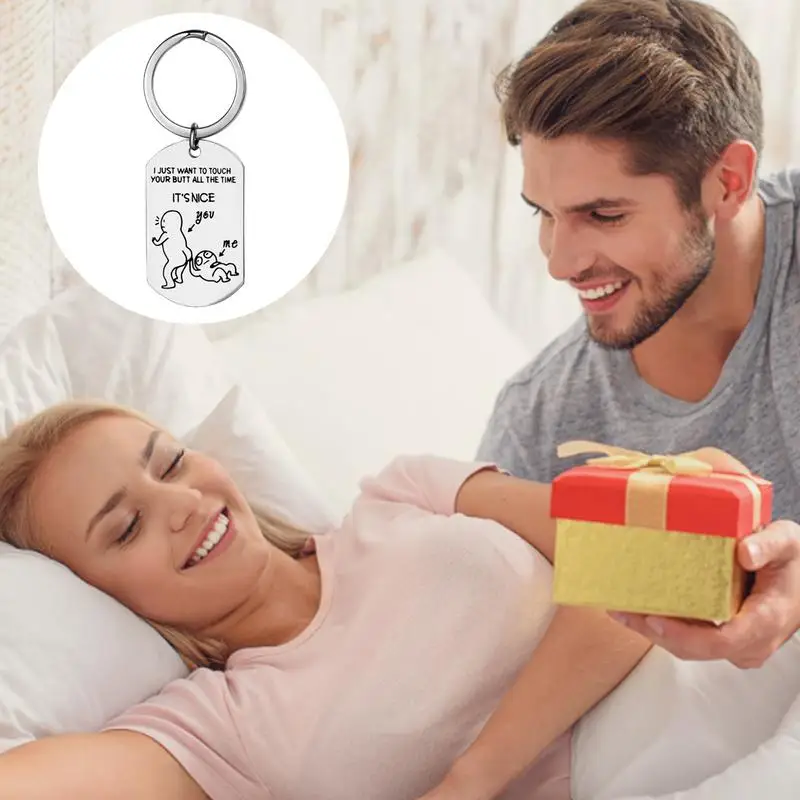 Funny Couple Keychain Gift 1Pcs Matching Keychain With Creative Couples Slogan For Woman Man Boyfriend Girlfriend Couples Lover