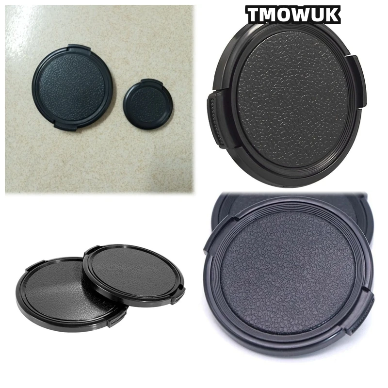 

For Canon EOS R6 Mark II 1V 77D 800D 200D2 M200 Rebel T4i 400D Camera Lens Cap Protective Cover Center Pinch Snap-on 49mm 52 55