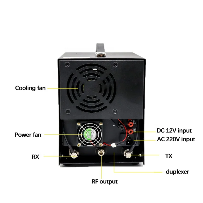 For Kenwood TKR-868G Two-Way Radio Repeater Portable Mobile VHF UHF Analog Repeater Walkie Talkie Intercom Function 50km Ran