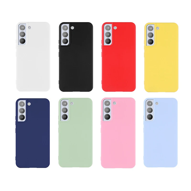 Candy Color Case for Samsung Galaxy S21 FE S21Plus S21Ultra 5G Silione Shockproof Cover For Samsung S21 Plus S21 Ultra Thin Case