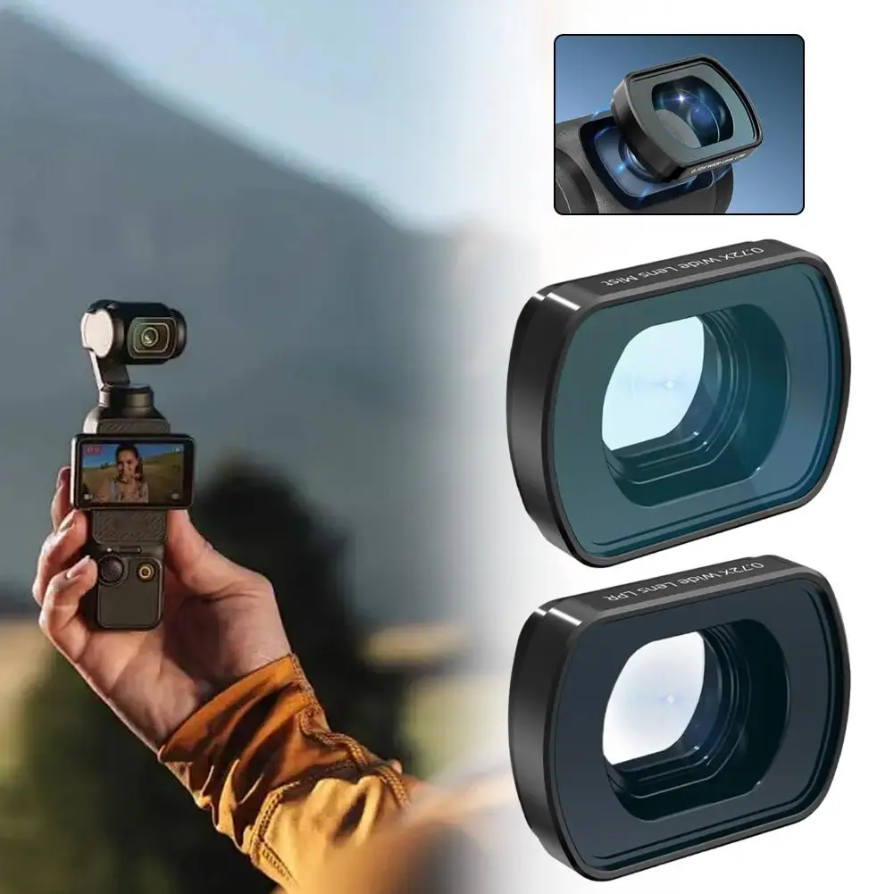 

Magnetic Beauty Wide-angle Lens For DJI POCKET 4 Action Camera Optical Wide-angle External Lens Expand Shooting Field Of View