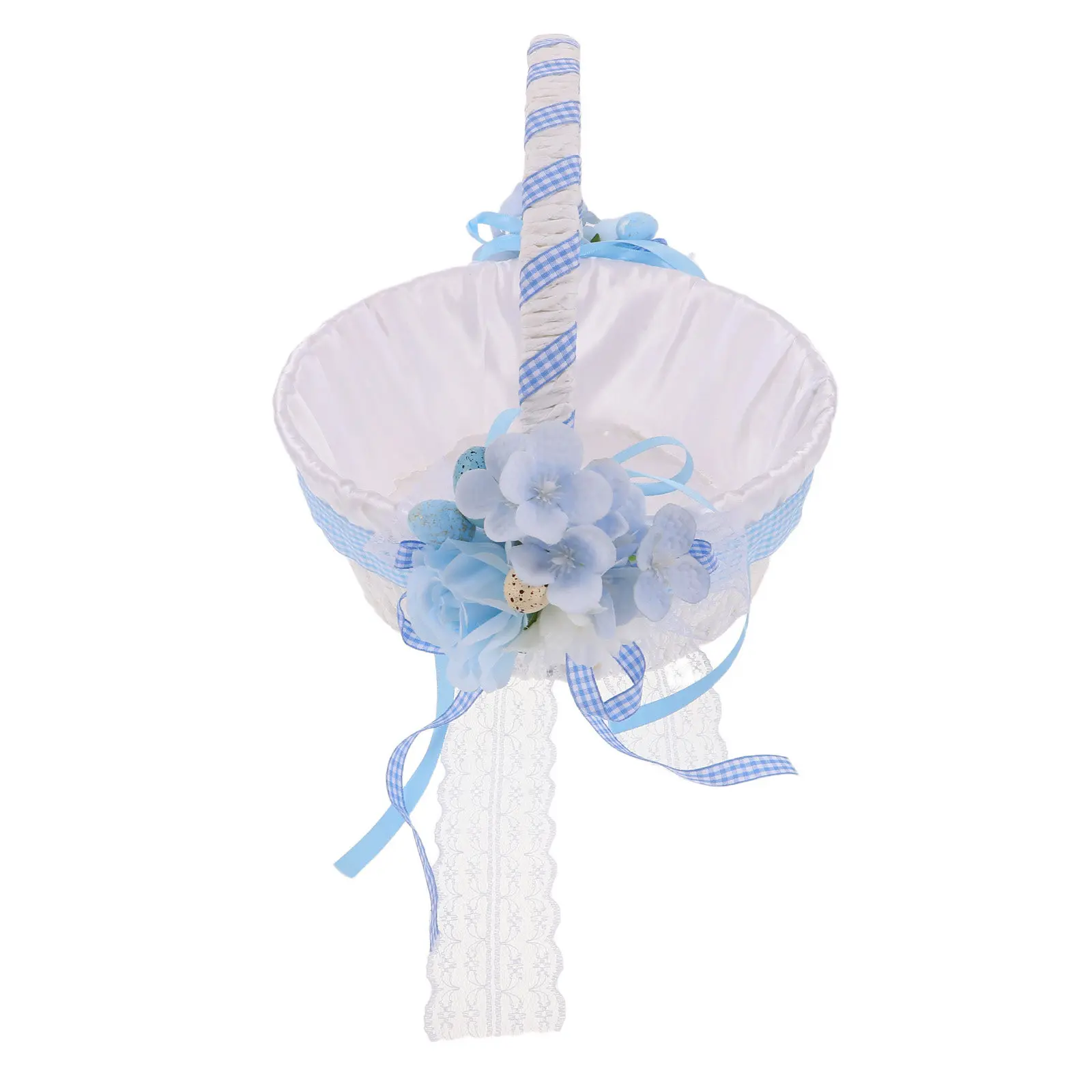 

Декоративная корзина с ручкой для свадебной церемонии, детской пасхальной охоты за яйцами, хранения конфет, подарочная сумка для вечеринок, для использования на Весеннем фестивале