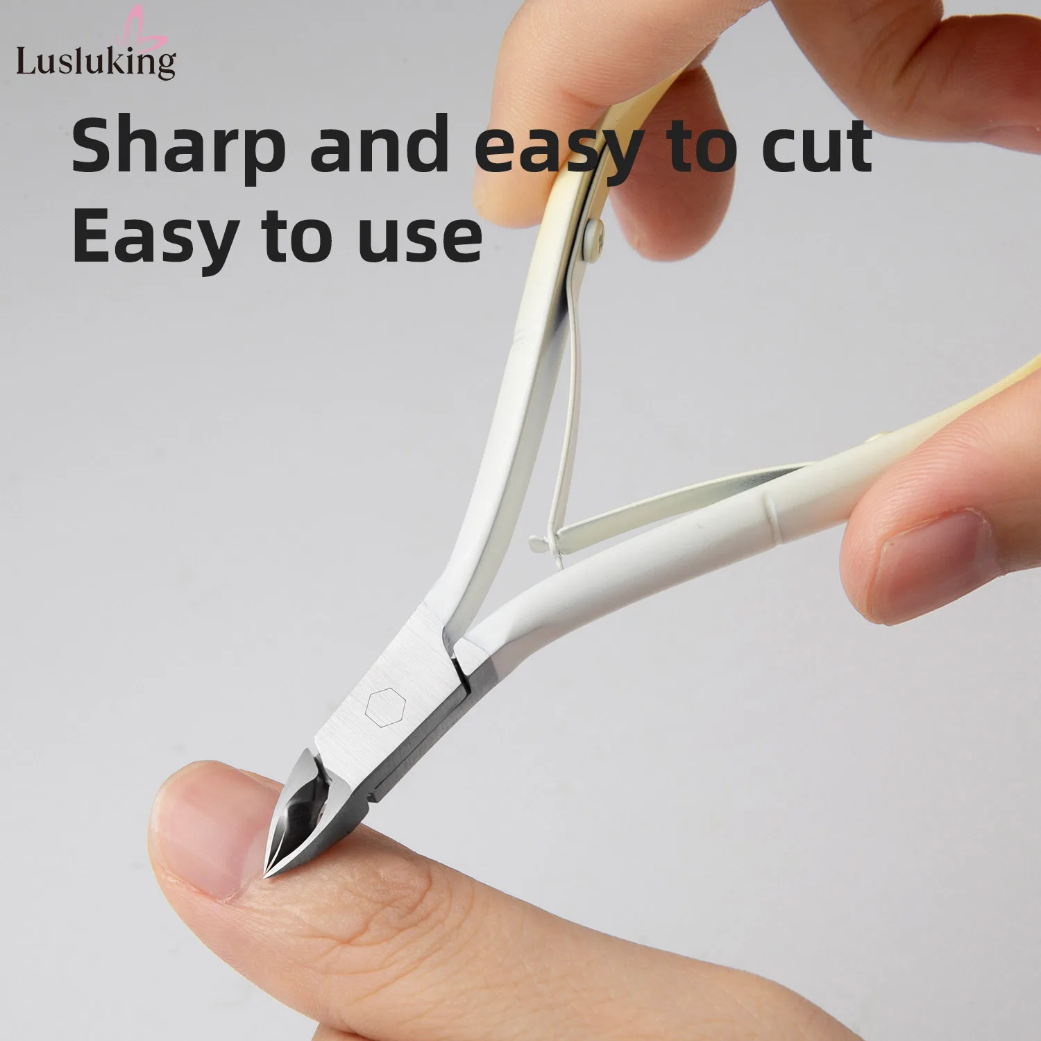 Sharp Stainless Steel Cuticle Nippers Dead Skin Remover Nail Art Scissors for Manicure Pedicure Nail Clippers Trimmer Ergonomic