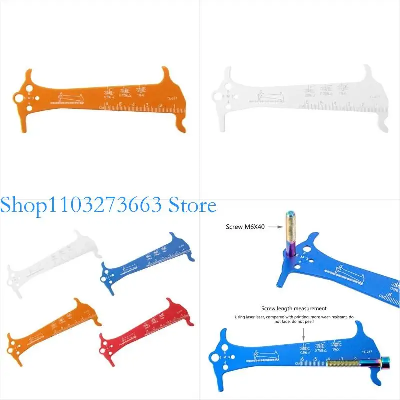 

652F Bicycles Chain Wear Indicators Checker Bicycles Chain Repair Tool Measuring Ruler Cycling Chain Gauge Measurement Ruler