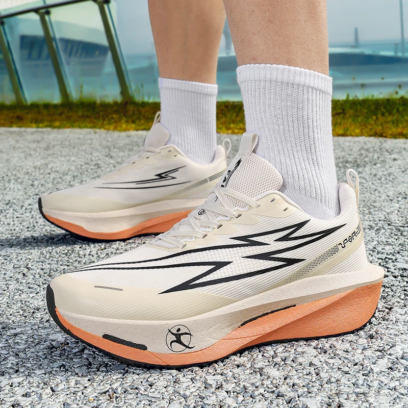

Lightweight Breathable Running Sneakers for Men Wear-Resistant Soft Jogging Shoes Comfortable Marathon Athletic Sports Footwear