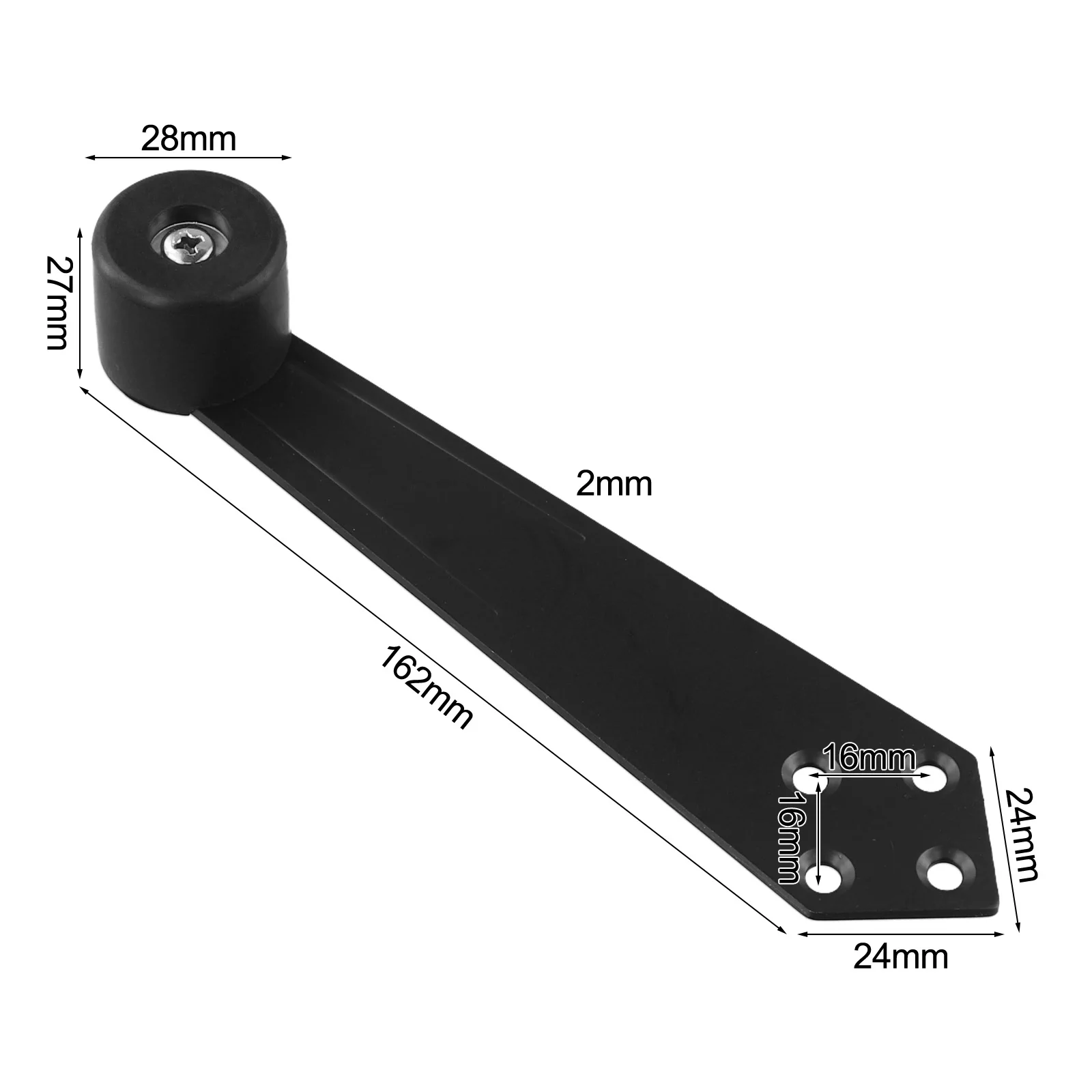 Stainless Steel Door Stop with 90 Degree Opening Designed for Stability Against Strong Winds and Door Collisions