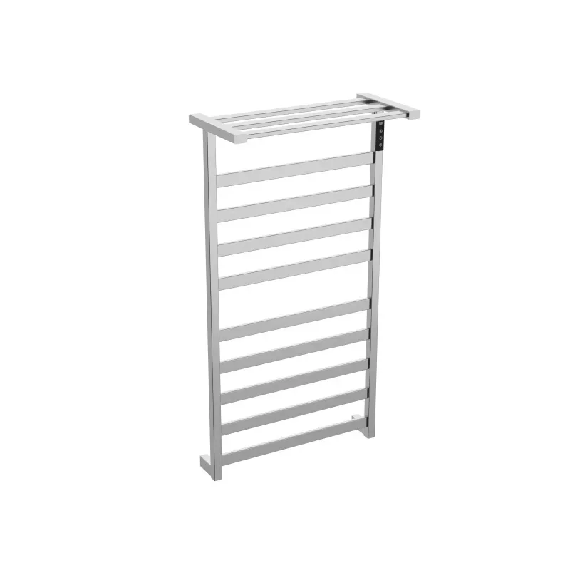 Intelligent digital display carbon fiber heating  bathroom stainless steel electric heating towel rack gun gray bath towel rack