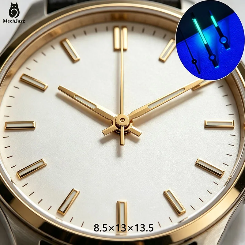 MechJazz Golden Luminous Hands Set for 8215, 8205 Automatic Mechanical Movement, Watch Repair & Modification Accessories