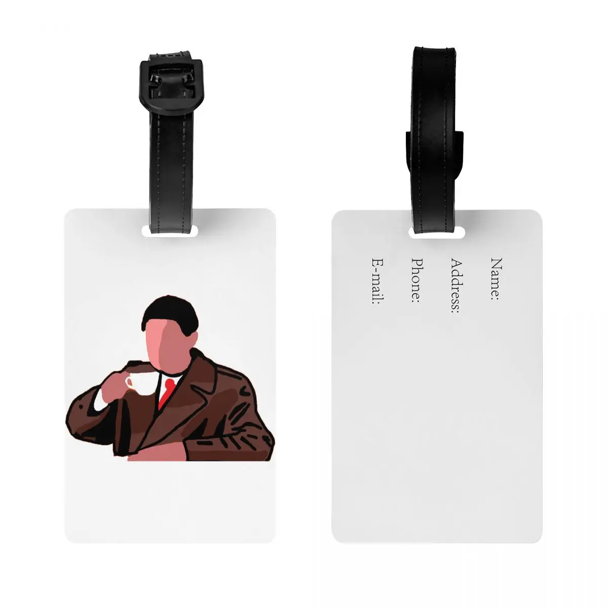 التوأم قمم وكيل ديل كوبر علامات الأمتعة حقيبة الملحقات السفر المحمولة الأمتعة الصعود علامة التسمية حامل معرف اسم العنوان