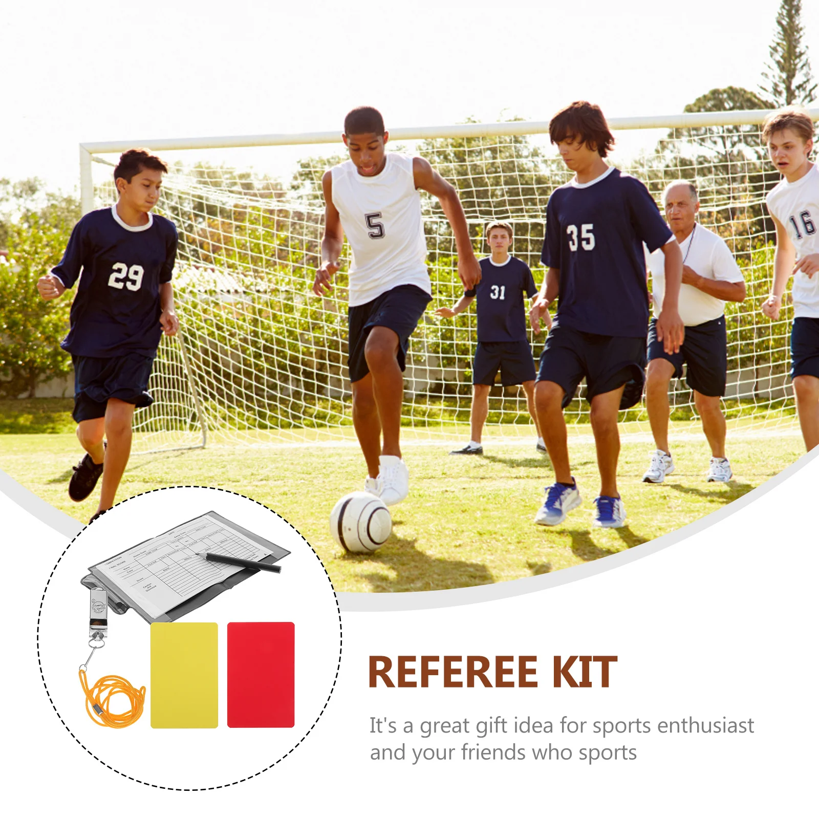 1 Set Portable Soccer Cards Multi-Function Referee Kit Premium Pvc Lightweight Compact Red Yellow Warning Cards Included Referee