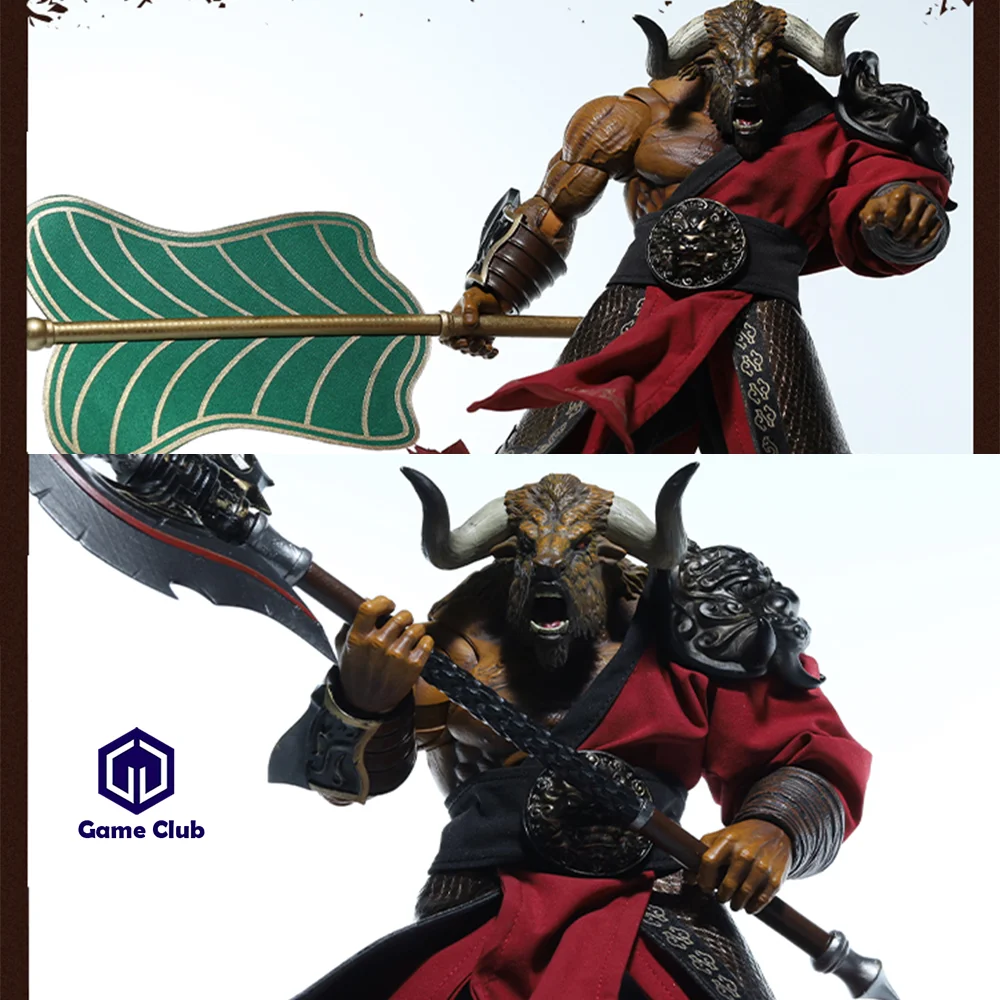 JLDZ-figura de acción personalizada de juguete, juego de abanicos de hoja de palma, escala 1/12, XESRAY Honor, Battlefield, Bull Tauren, Demon King Cloak, 6"
