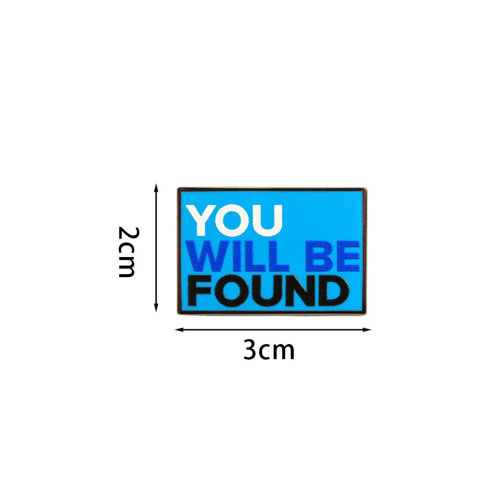 Lieber Evan Hansen-inspirierter Abzeichen-Anstecker „You Will Be Found“, Emaille-Pin, Musik-Brosche, lustiger Kragen-Schmuck, Rucksack-Dekoration, Geschenk – Detail 2