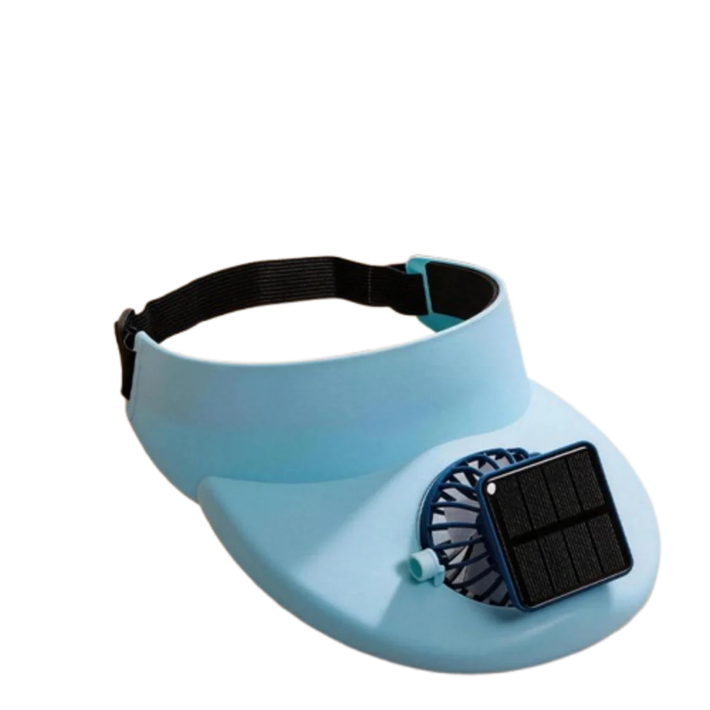 Gorra de pescador ventilador solar transpirable – ala ancha