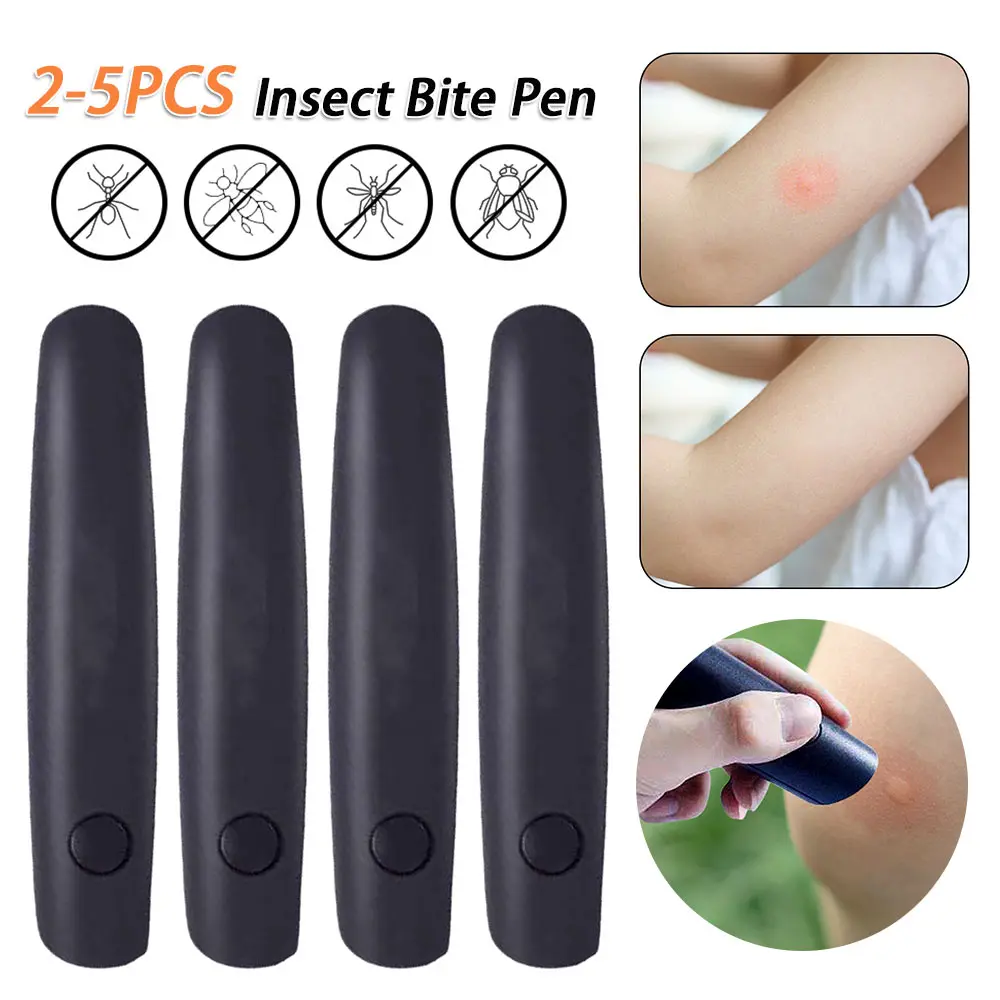 Stylo électronique Charleroi Stings pour l'été, outil portable, brûle-oto et gonflement, correcteur de morsure d'insecte, anti-moustique, instituts, 2-5 pièces