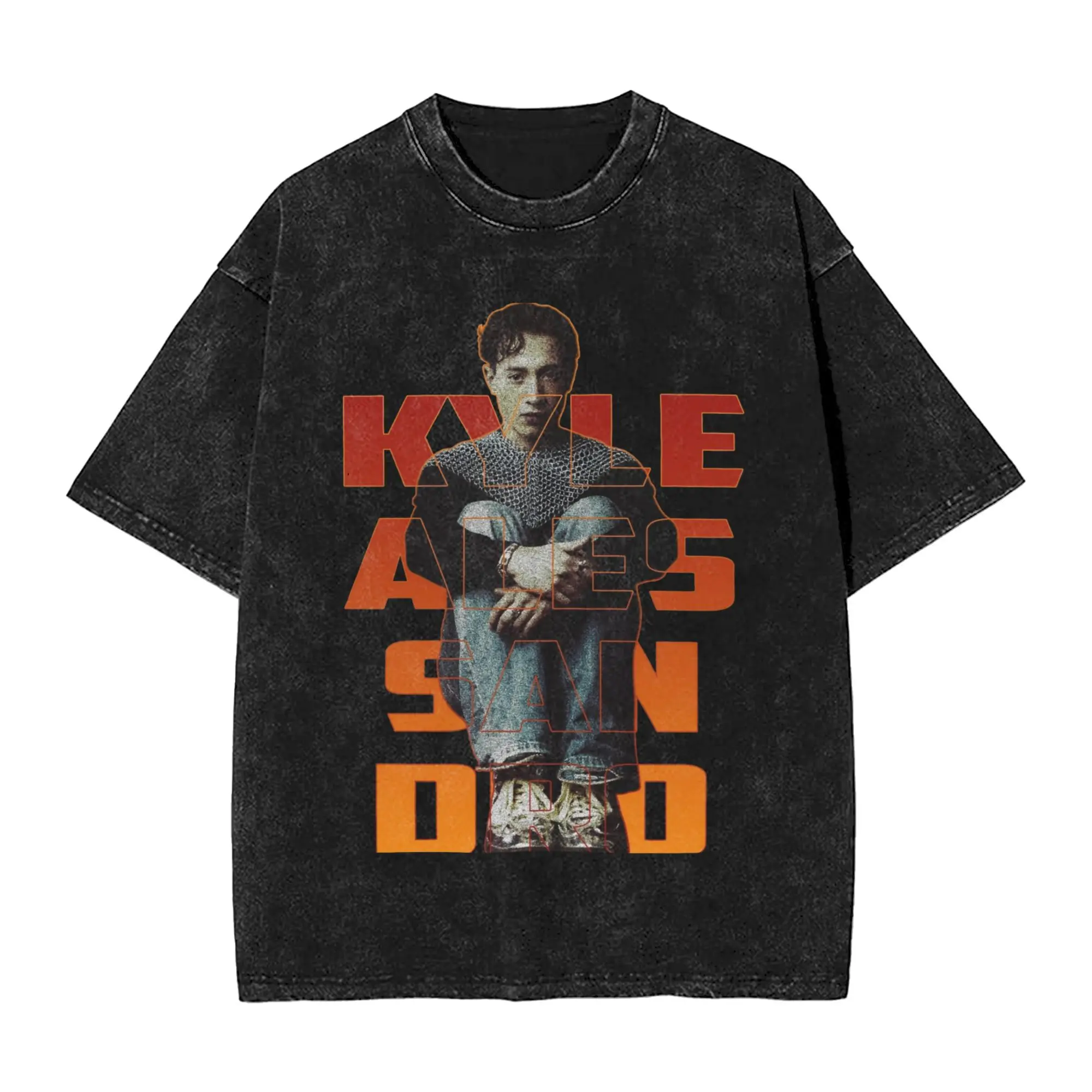 كايل أليساندرو ولاعة يوروفيجن 2025 تي شيرت الصيف عادية الهيب هوب التي شيرت للزوجين قصيرة الأكمام تصميم القمم