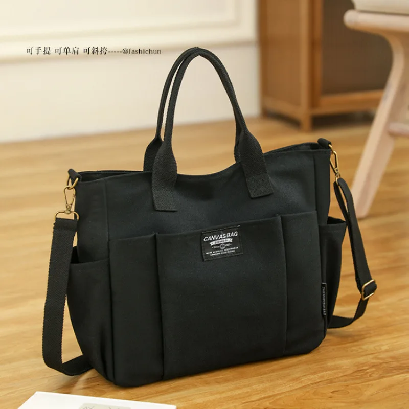 الحد الأدنى الحضرية طالبة سعة كبيرة التنقل قماش أفقي كتف واحد قطري الصليب حقيبة محمولة