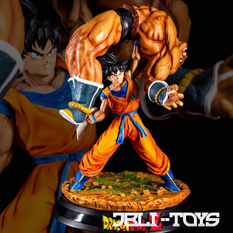 43cm Anime Dragon Ball Figure Goku Lifts Nappa Gk Pvc Action Figures Collectible Decoration Statue Model Toys Toy Model