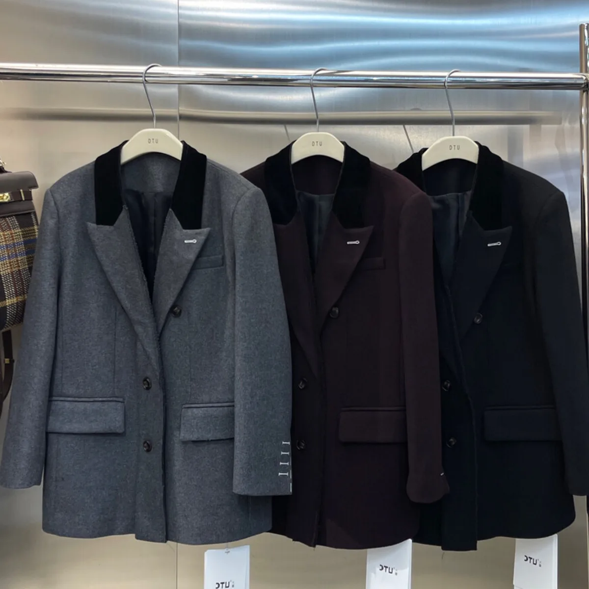 سترة BJTZ النسائية ذات الألوان الخريفية، تصميم أنيق وبسيط، أنيق وناعم وممتاز، ملابس خارجية مريحة وعالية الجودة