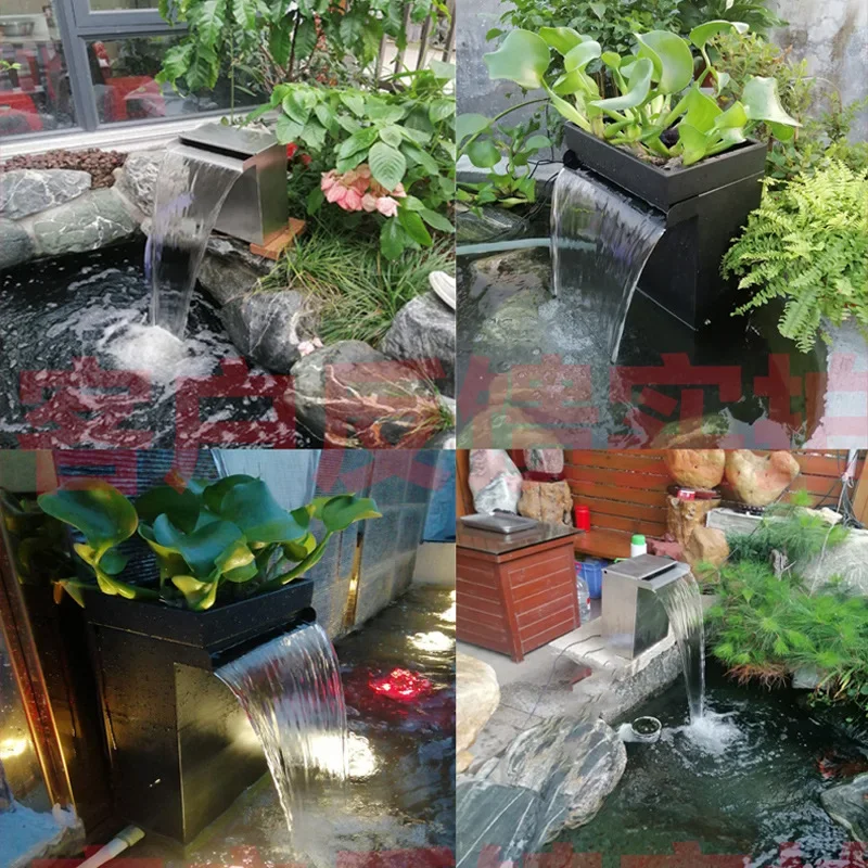 Garden fish pond landscape waterfall water circulation filtration system pool circulation filtration equipment fish pond filter