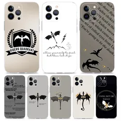 Dragon F-Fourth W-Wing Phone Case For iPhone 16,15,14,13,12,11 Plus,Pro,Max,XR,XS,X,7,8 Plus,SE,Mini Transparent Shell