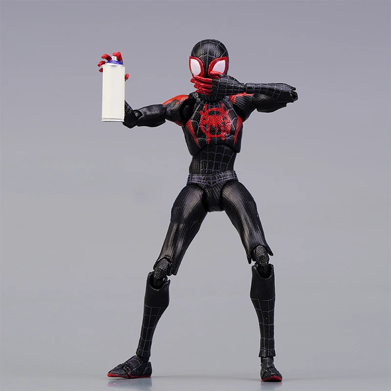 Sentinel Sv Action Spiderman Miles Morales Action Figure Model Spider-Man Into the Spider Verse Peter Parker Miles Figurine Toys