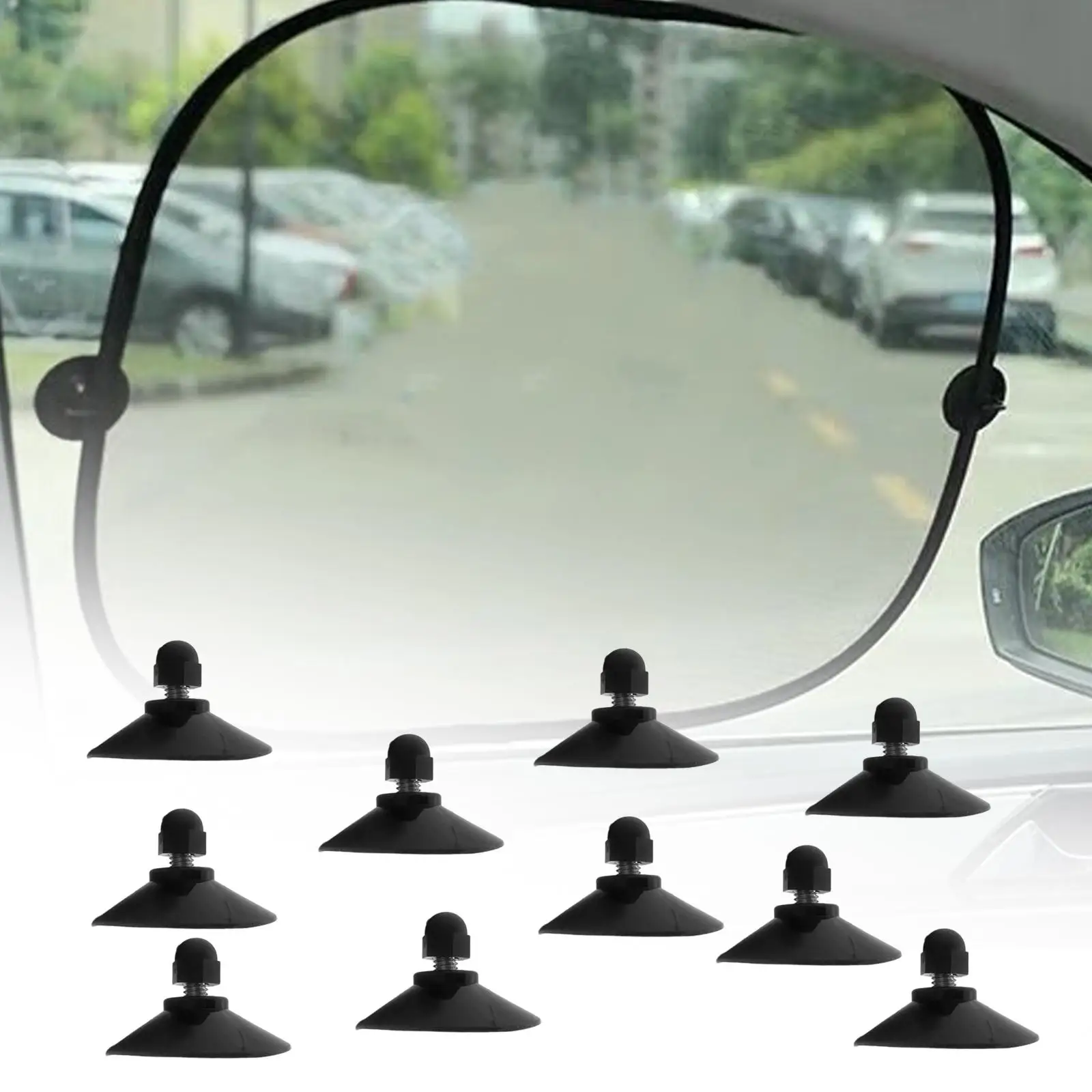 

10 Pieces Screw Suction Cup Hanging Wreaths M6 for Household Smooth Surface