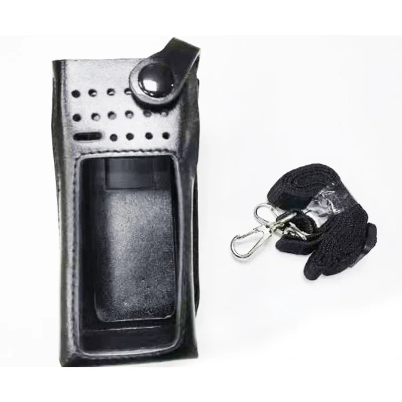 

Leather Protective Sleeve Holster Shoulder Case for Motorola XiR P8668i P8660i GP338D+ DGP8550+ DP4800e XPR7500e DGP8550e Radio