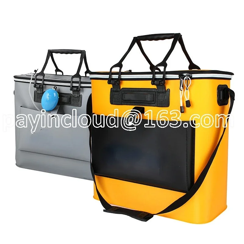 Fishing Bucket, Live Fish Bucket, Bucket Box, Thickened Folding Integrated Multifunctional Fish Bag