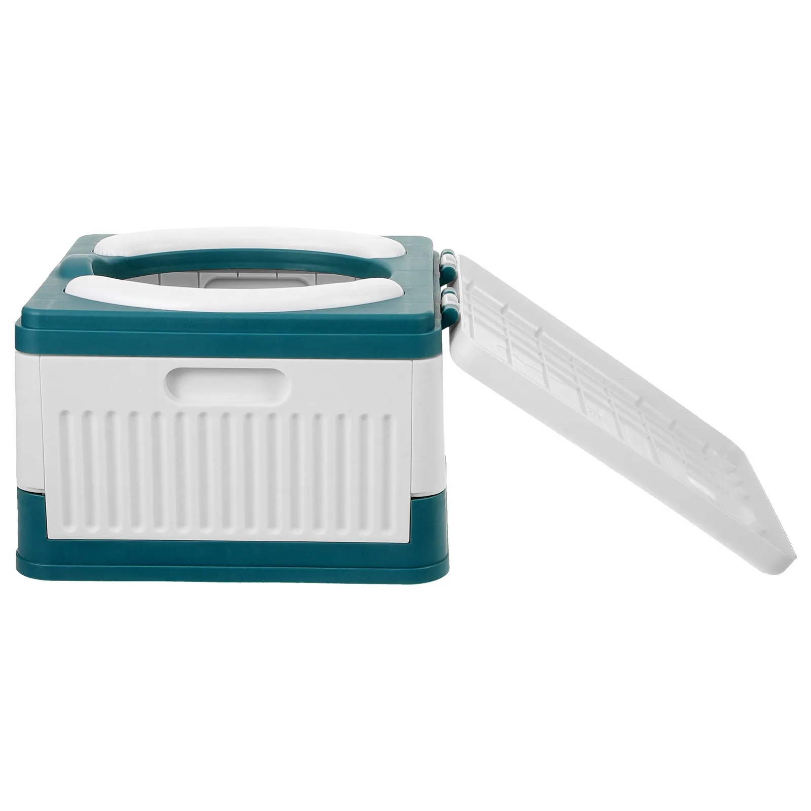 مرحاض محمول قابل للطي، مادة PP PVC، صندوق تخزين السيارة، قعادة السفر في الهواء الطلق، خفيف الوزن وقابل للطي #6