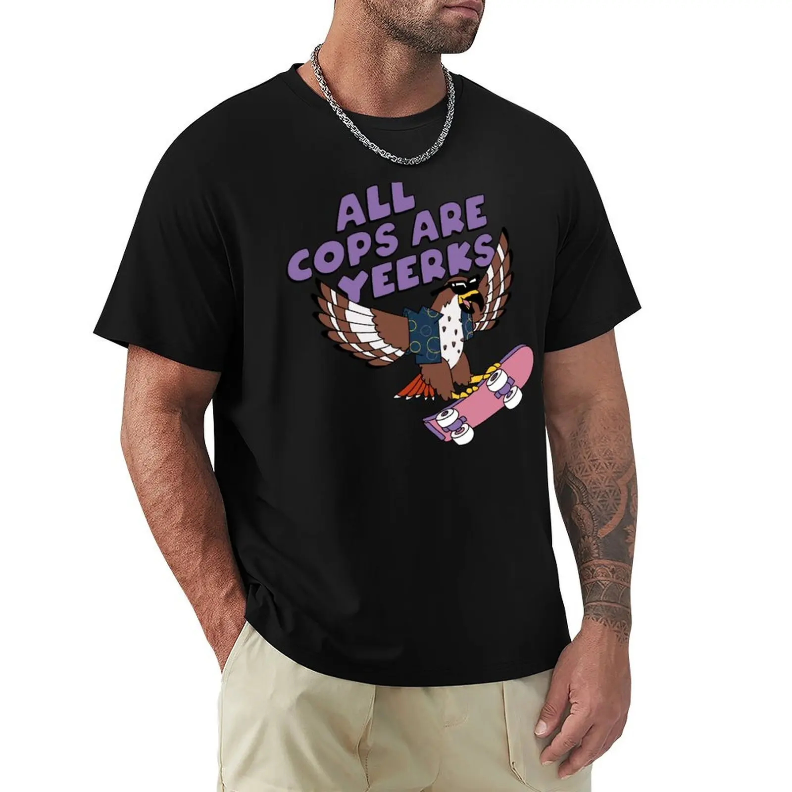 

All Cops Are Yeerks T-Shirt anime stuff basketball graphic tees anime clothes t shirts men