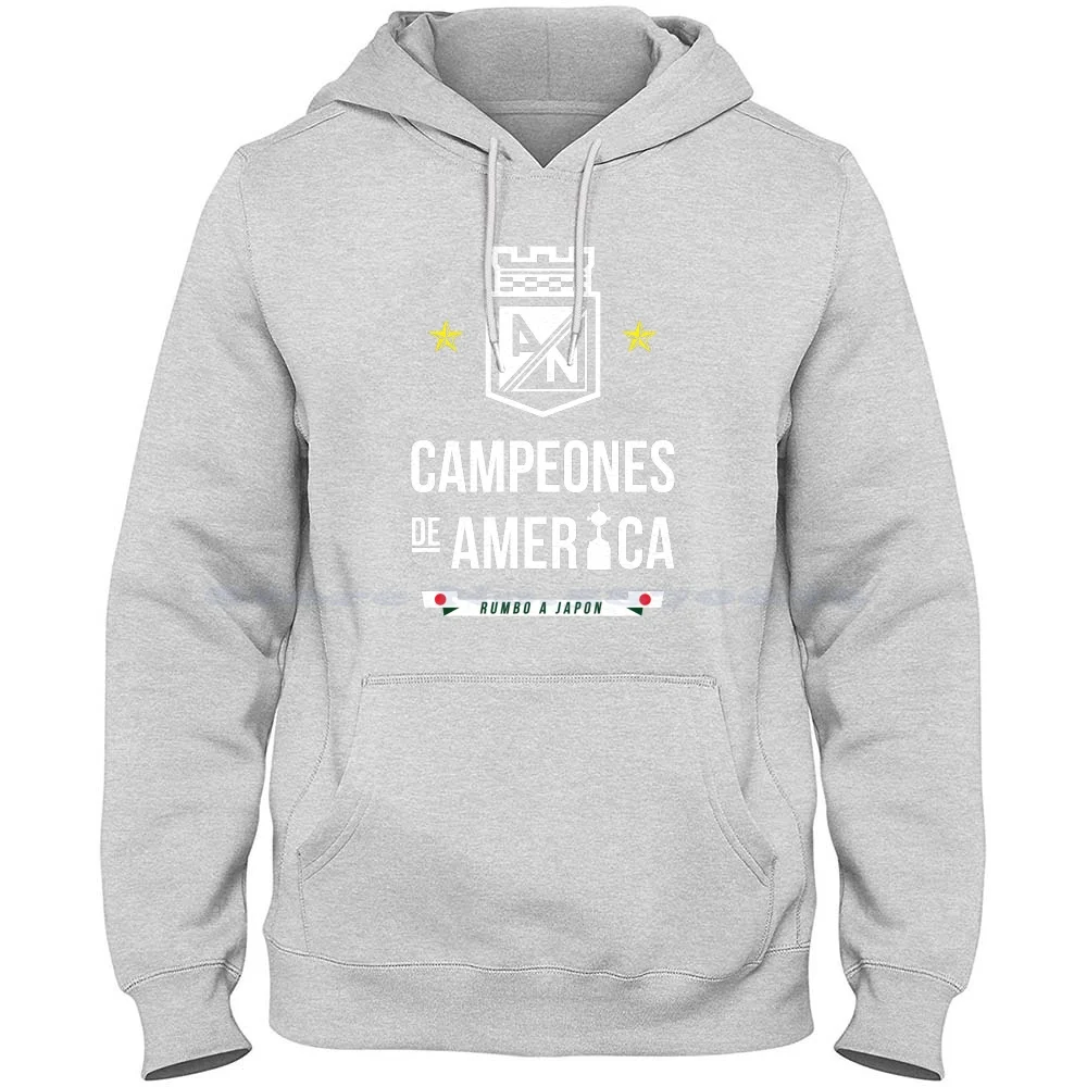 Sudadera con capucha Nacional de 100% algodón, ropa de fútbol de Medellín Altleticonacional liberadores, paisajes Colombianos, Verdolagas, Reydecopas