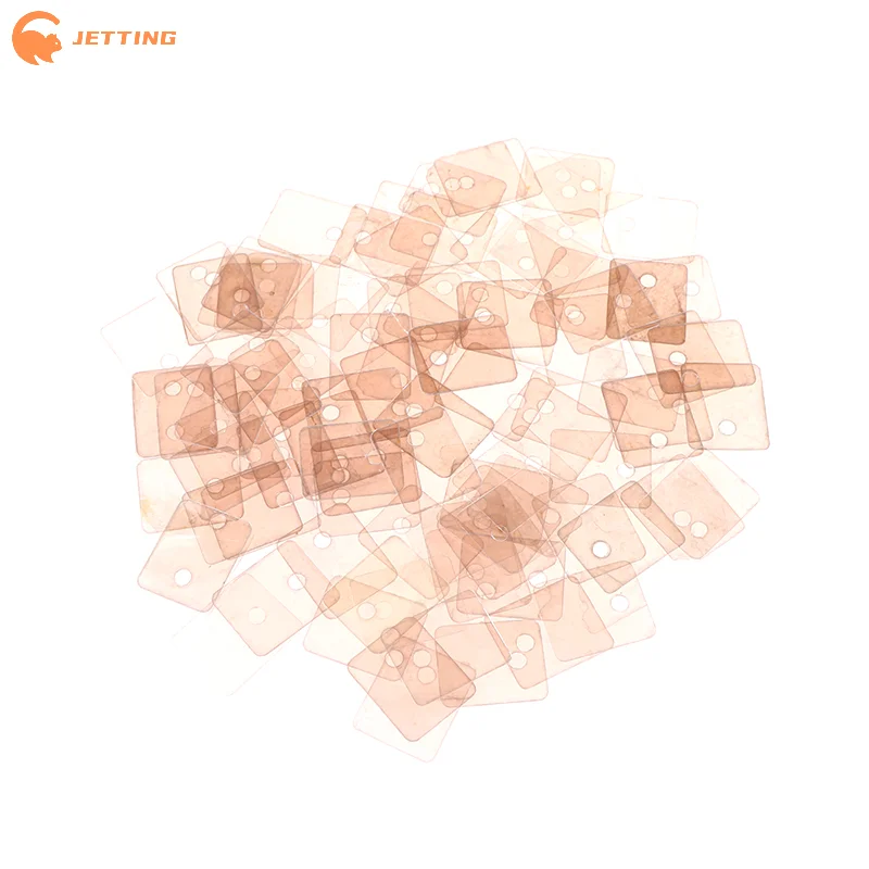 (New) 100PCS TO-220 Mica Insulation Pad Heat Insulation To-220 Insulation Pads Silicone Mica Sheet Insulation