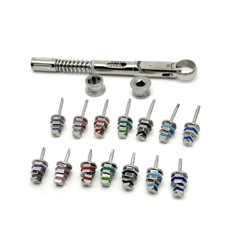 Outils dynamométriques universels pour Implant dentaire, tournevis à cliquet en acier inoxydable pour la restauration de la prothèse de couronne