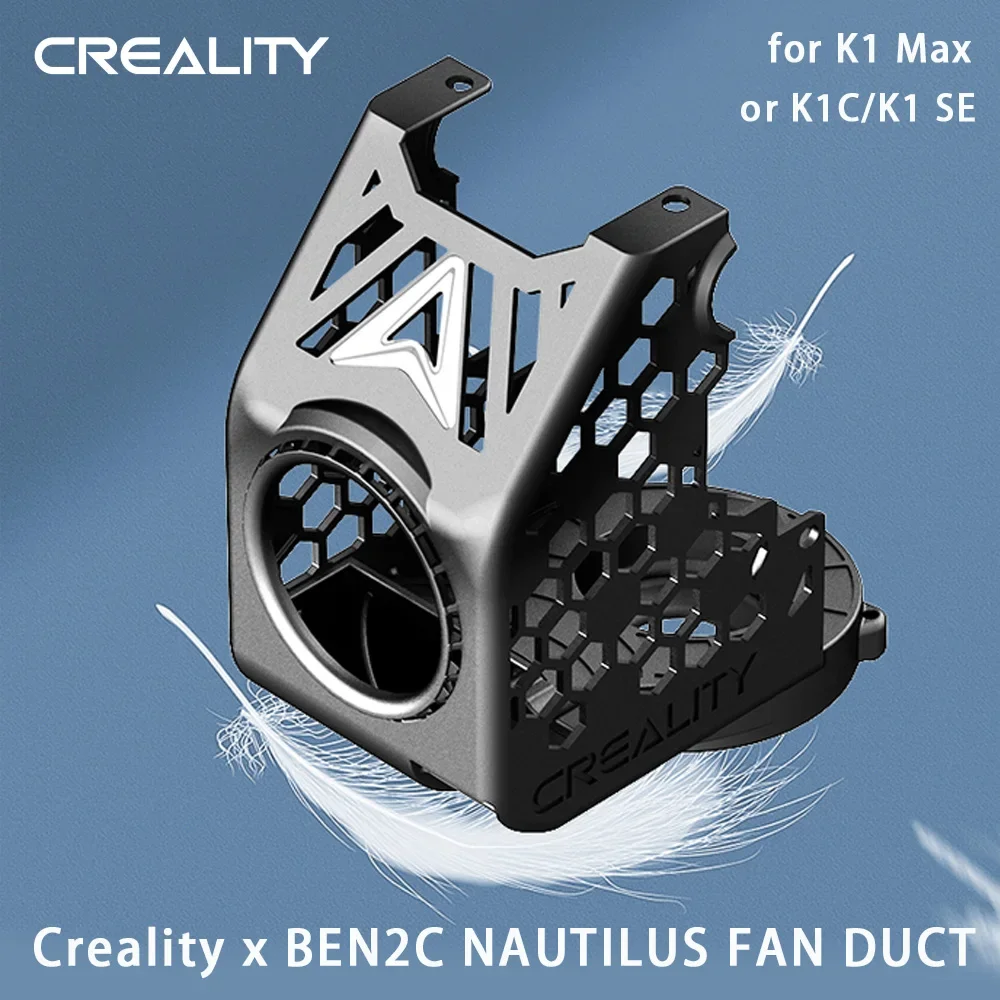 

Creality X BEN2C NAUTILUS FAN DUCT 20-30% Lighter Eliminate Cooling Blind Zone M for K1 Max C for K1C/K1 SE 3D Printer Parts