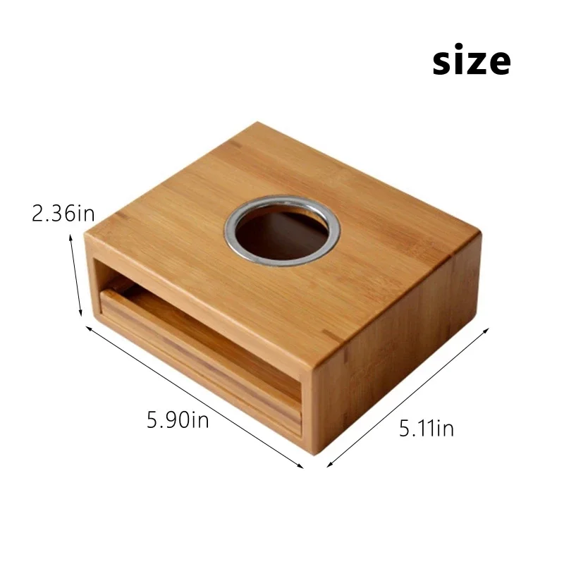 Bamboo Tea Candle Warmer Heating Insulation Base Teapot Holder Heater Stove