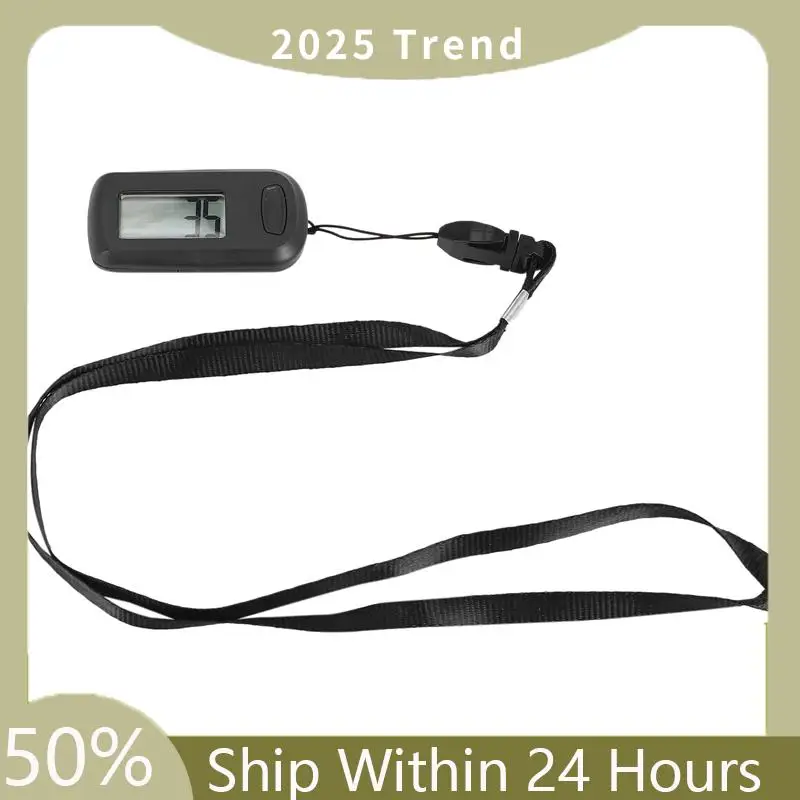 

A35F New 1Pcs Pedometer 3D Step Counter For Walking, Track Steps Portable Sport Simple Pedometer Lanyard, Simple Pedometer