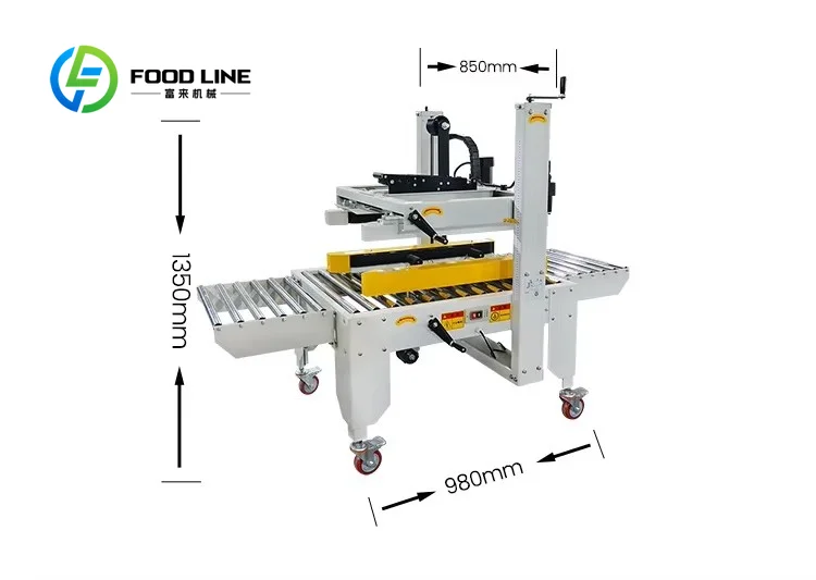 

Автоматический упаковочный аппарат для картонных коробок с верхним и нижним приводом, совместимый с линиями упаковочной продукции и для автономного использования