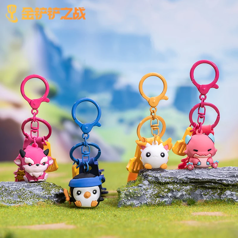 [Official]Game LOL Keychain Teamfight Tactics Cute Featherknight Dango Keyrings Backpack Pendant Accessories Cosplay Doujin Gift