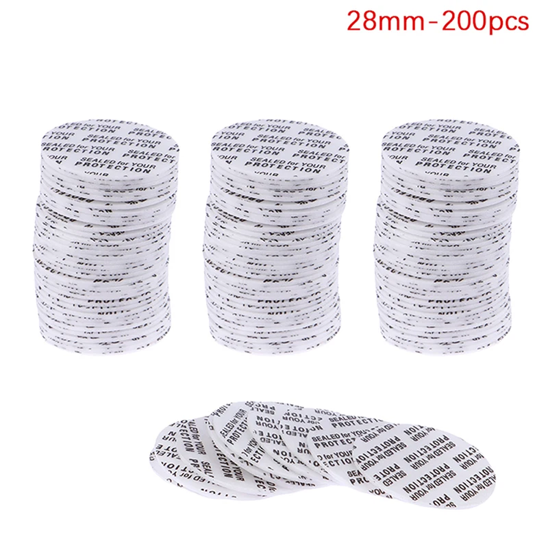 200 Stuks zelfklevende Schuim Drukgevoelige Afdichting Cap Voering Fraudebestendige Afdichtingen Liner Voor Cosmetische Pot Fles Pot 20 MM-82 MM