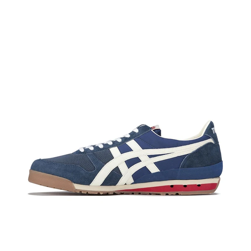 Onitsuka Tiger Ultimate 81 EX Unisex Blue/Red/White Low-Top Sneakers Retro Stylish Versatile Casual Everyday Style 1183B536-401