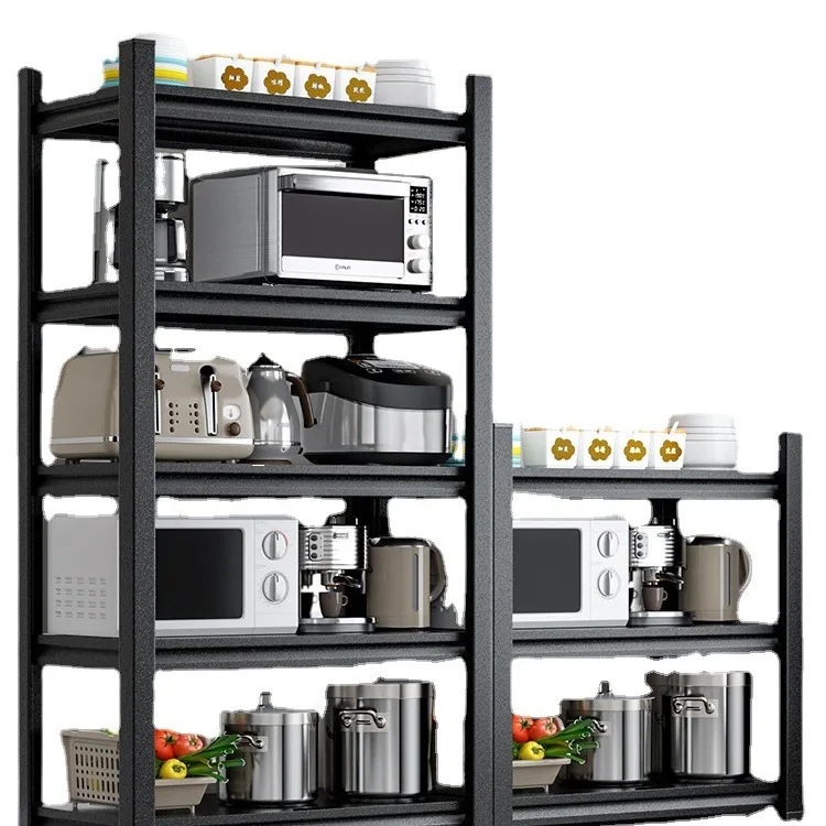 

Kitchen rack Simple floor-to-ceiling multi-layer microwave oven storage rack Household rack Multifunctional pot