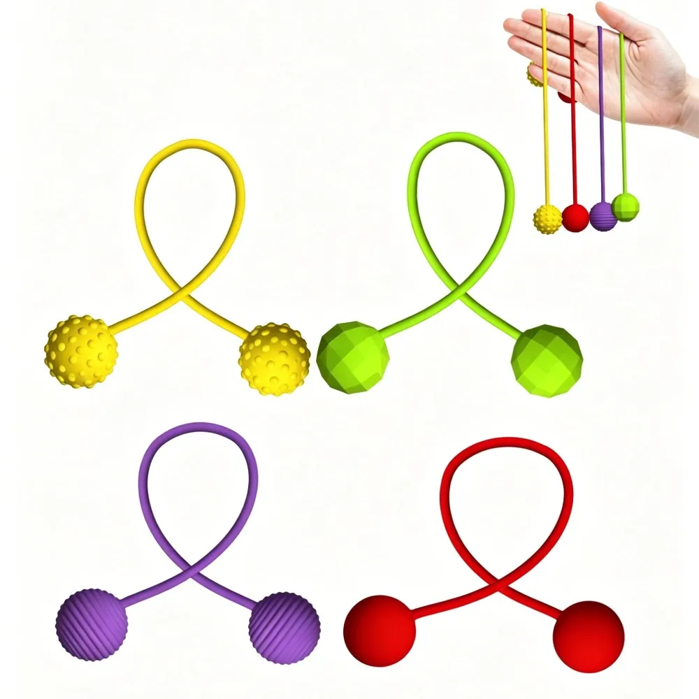 2Pack Fidget Beads for Skill Play, Silicone Beads Fidget Toy, Unique Sensory Texture for Men Women Teens, Random Color and Style
