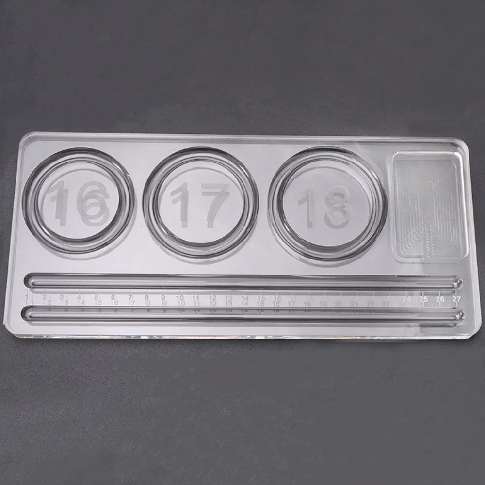 

Acrylic Bracelet Beading Board Multiple Grooves Clear Jewelry Making Tray Crystal DIY Craft Jewelry Display Plate Jewelry Making