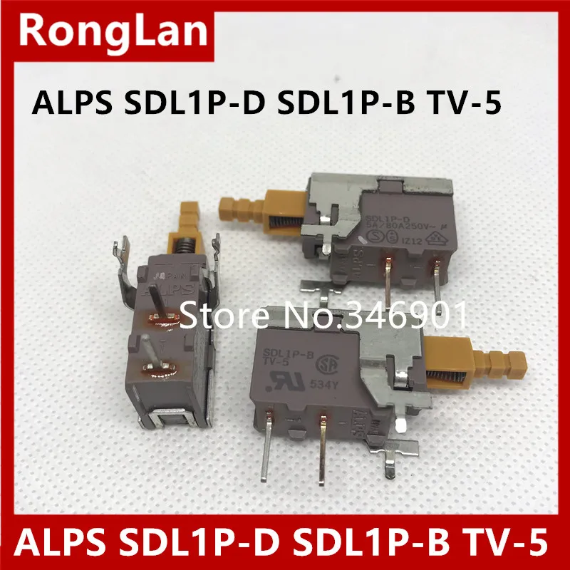 [SA]Stock deal with Japanese ALPS TV-5 power switch 5A/80A250V SDL1P-D SDL1P-B sharp feet--10PCS/LOT