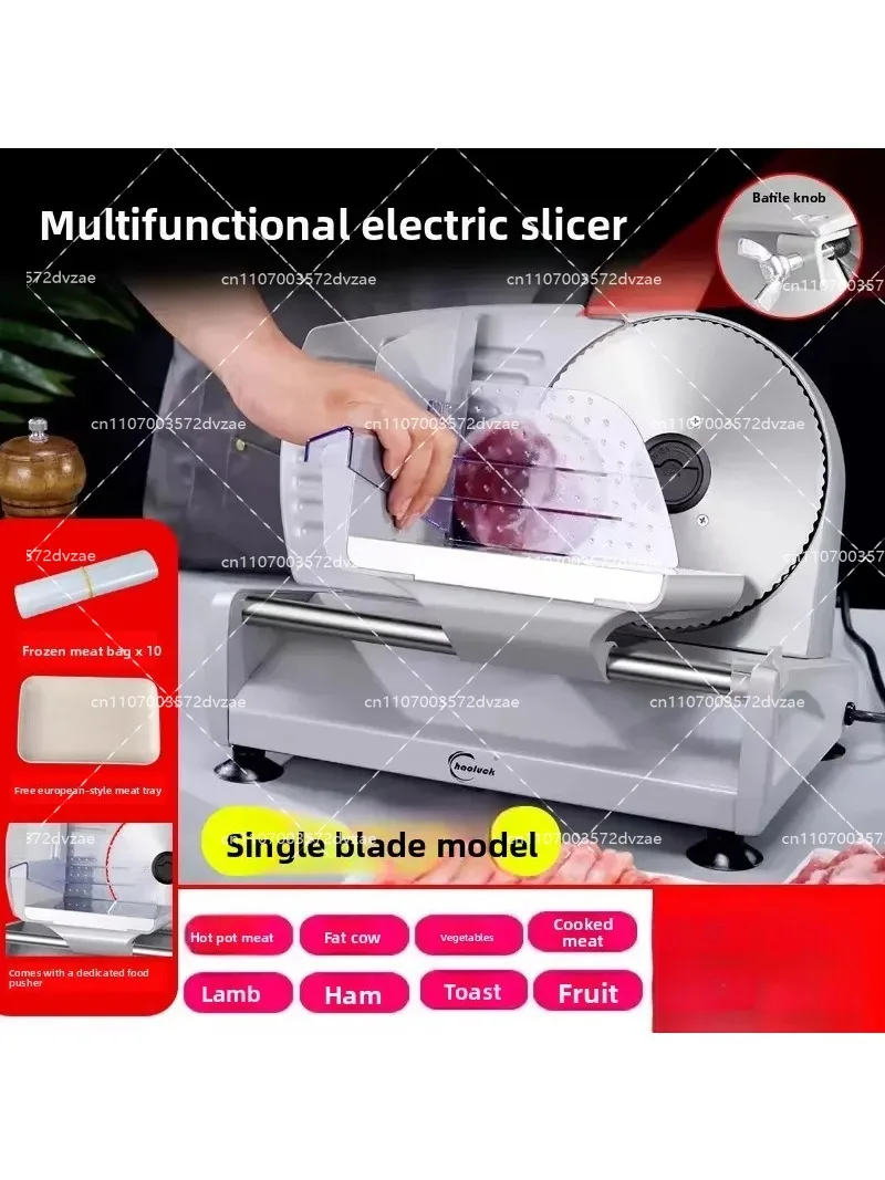 Electric Lamb Roll Machine - Household Beef Slicer Small Freeze Planer Meat Cutter - Essential Kitchen for Precise Meat Slicing