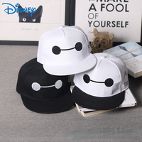 Disney Big Hero 6 Baymax Hats Hip Hop Hat Cartoon Flat Album Cap Street Dance Bonnets Parent-child Anime Apparel Accessories